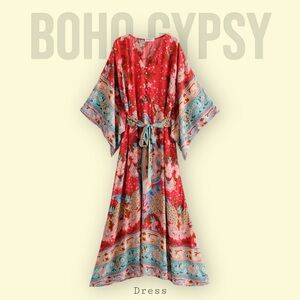 Boho Gypsy dress kimono style